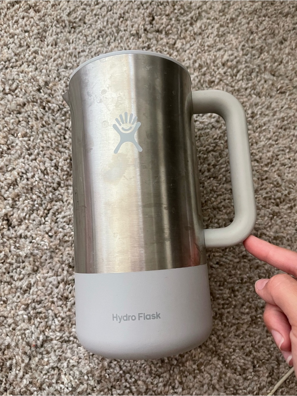 hydroflask 32oz french press in birch